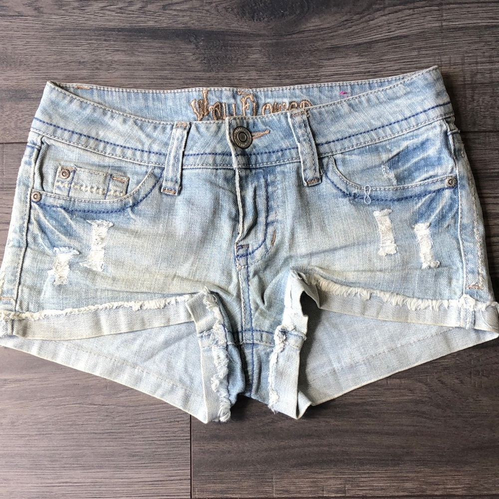 Light Wash Denim Shorts